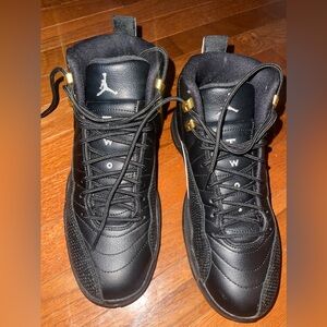 Nike Air Jordan 12 Retro Shoes in Black/White/Gold “The Master”